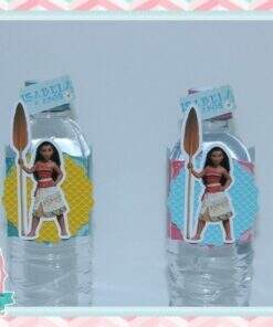 Rótulo para água Moana