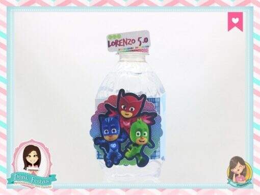 Rótulo para Água PJ Masks - Imagem 2