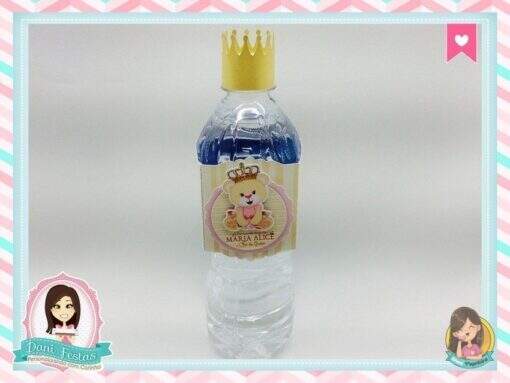Rótulo Para Água Ursinha Princesa