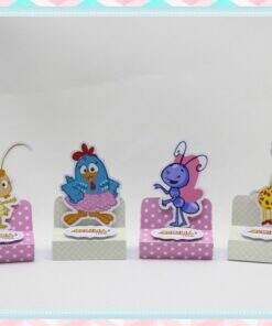 Rótulo para Bis Duplo Galinha Pintadinha Rosa