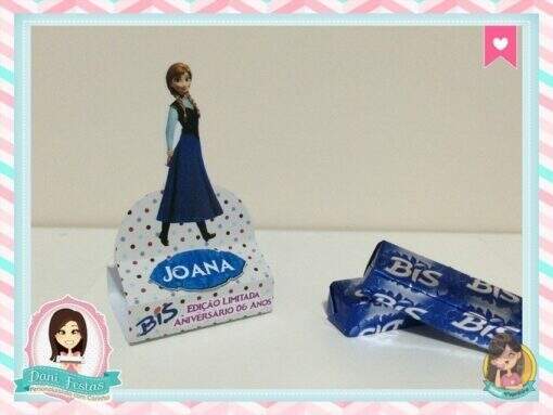 Rótulo Para Bis Duplo  Frozen - Imagem 3