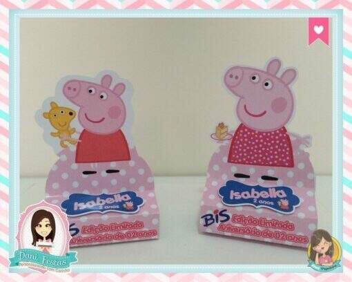 Rótulo Para Bis Duplo  Peppa Pig
