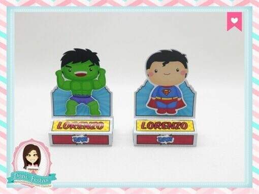 Rótulo Para Bis Duplo  Super Heróis - Imagem 5