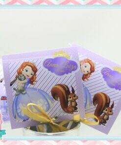 Rótulo para Pirulito  Princesa Sofia