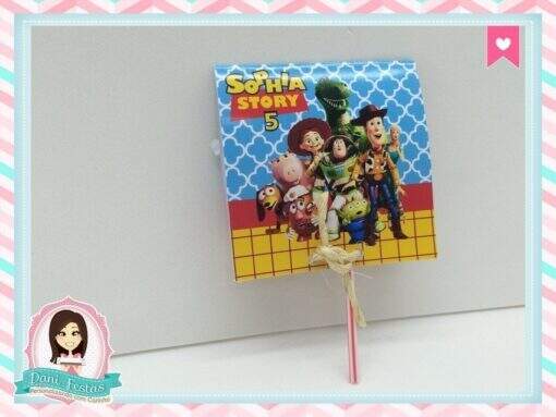 Rótulo para Pirulito Toy Story
