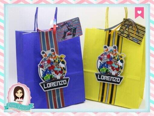 Sacolinha Personalizada Transformers