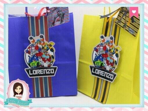 Sacolinha Personalizada Transformers - Imagem 2