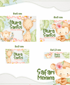 Kit Etiquetas Safari