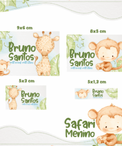 Kit Etiquetas Safari
