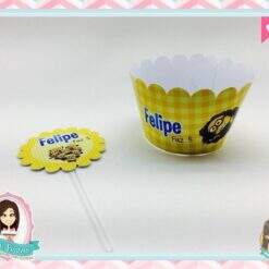 Saia para Cupcake + Topper Minions