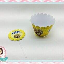 Alternative view of Saia para Cupcake + Topper Minions