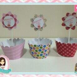 Saia para Cupcake + Topper  Peppa Pig