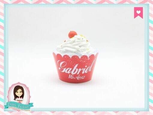 Saia para Cupcake Coca Cola
