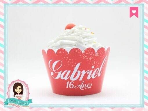 Saia para Cupcake Coca Cola - Imagem 2