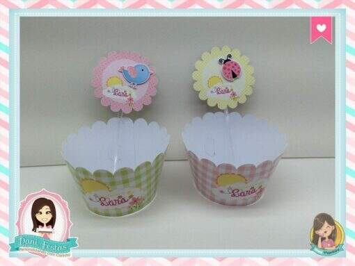 Saia para Cupcake  Jardim Encantado