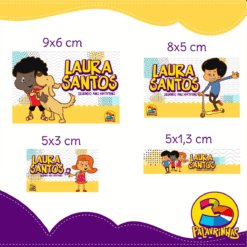 Kit Etiquetas Escolares 3 Palavrinhas