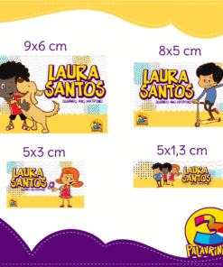 Kit Etiquetas Escolares 3 Palavrinhas
