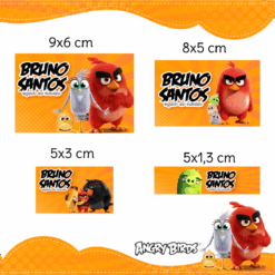 Kit Etiquetas Escolares Angry Birds