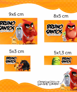 Kit Etiquetas Escolares Angry Birds