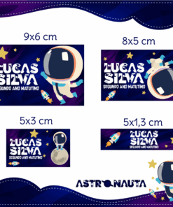 Kit Etiquetas Escolares Astronauta