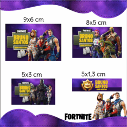 Kit Etiquetas Escolares Fortinite