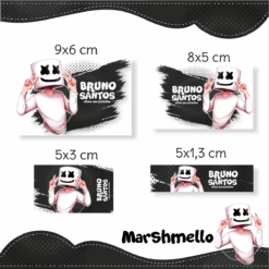 Kit Etiquetas Escolares Marshmello