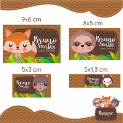 Kit Etiquetas Escolares Bosque