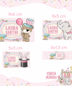 Kit Etiquetas Escolares Circo