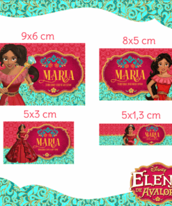 Kit Etiquetas Escolares Elena de Avalor
