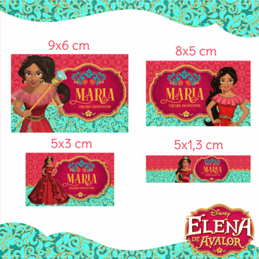 Kit Etiquetas Escolares Elena de Avalor