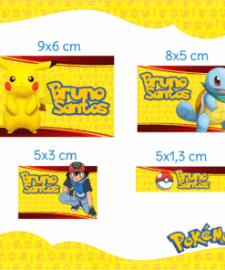 Kit Etiquetas Pokémon