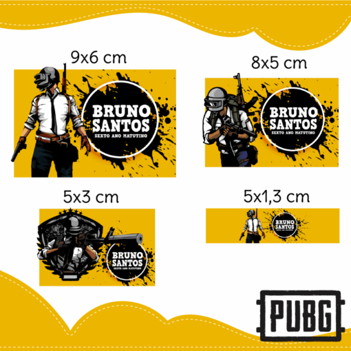 Kit Etiquetas Pubg