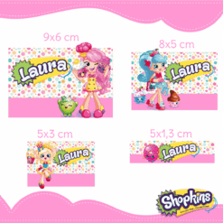 Kit Etiquetas Shopkins