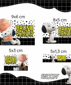Kit Etiquetas Snoopy