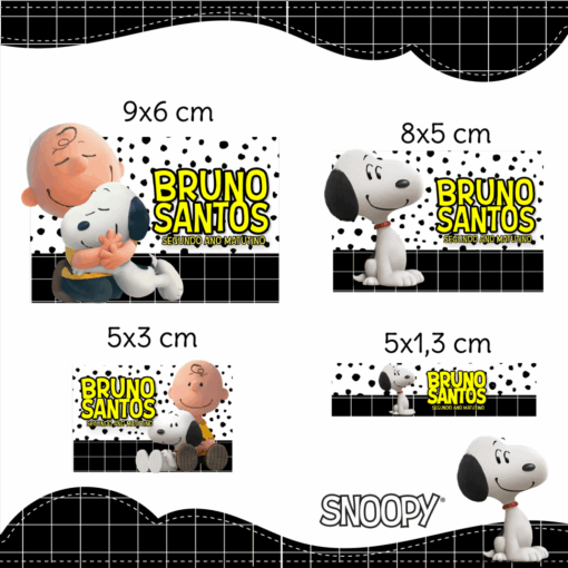 Kit Etiquetas Snoopy