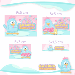 Kit Etiquetas Galinha Pintadinha
