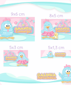 Kit Etiquetas Galinha Pintadinha