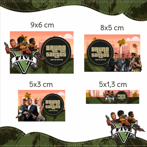 Kit Etiquetas GTA