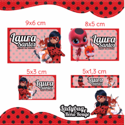 Kit Etiquetas Lady Bug