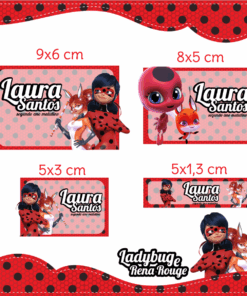 Kit Etiquetas Lady Bug