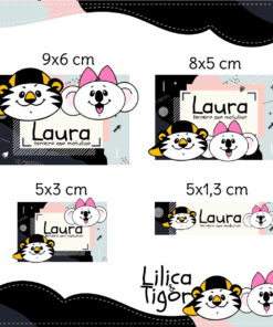 Kit Etiquetas Lilica e Tigor