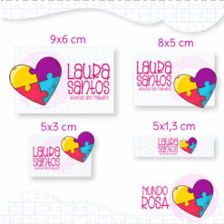 Kit Etiquetas Mundo Rosa
