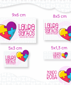 Kit Etiquetas Mundo Rosa