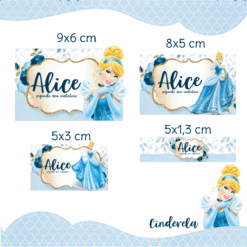 Kit Etiquetas Escolares Cinderela