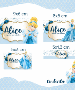 Kit Etiquetas Escolares Cinderela