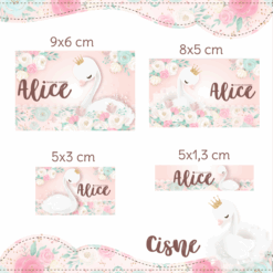 Kit Etiquetas Escolares Cisne