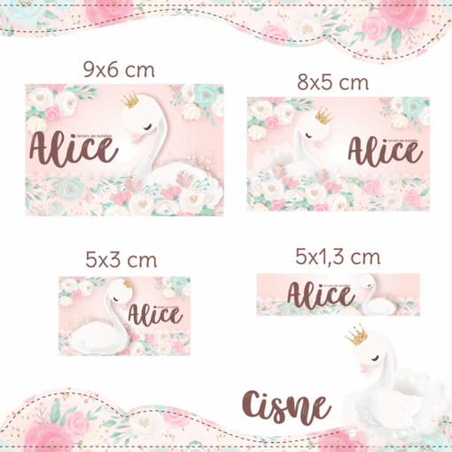 Kit Etiquetas Escolares Cisne