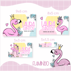 Kit Etiquetas Escolares Flamingo