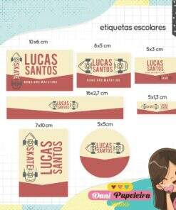Kit Etiquetas Skate