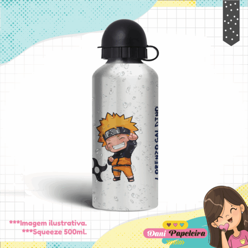 Squeeze de Alumínio 500ml Personalizado - Imagem 2
